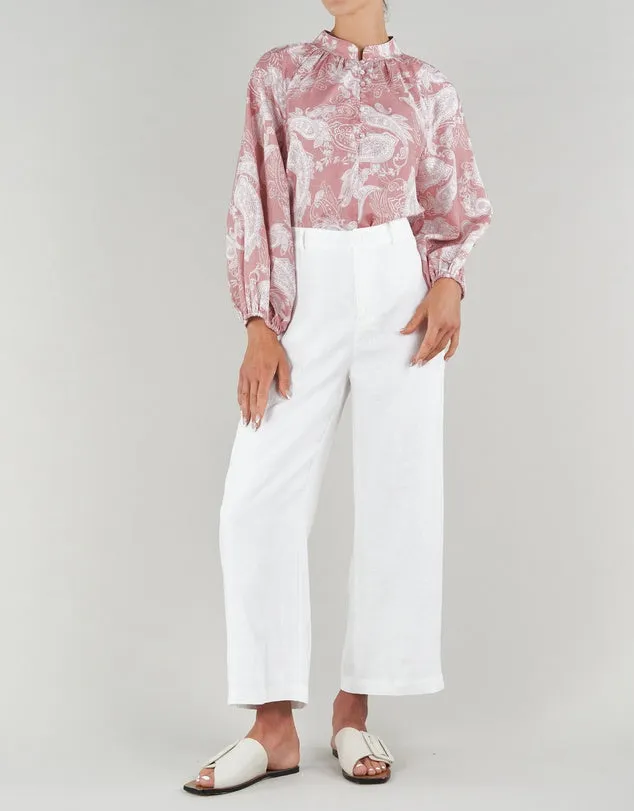 Rosa Paisley Linen Shirt