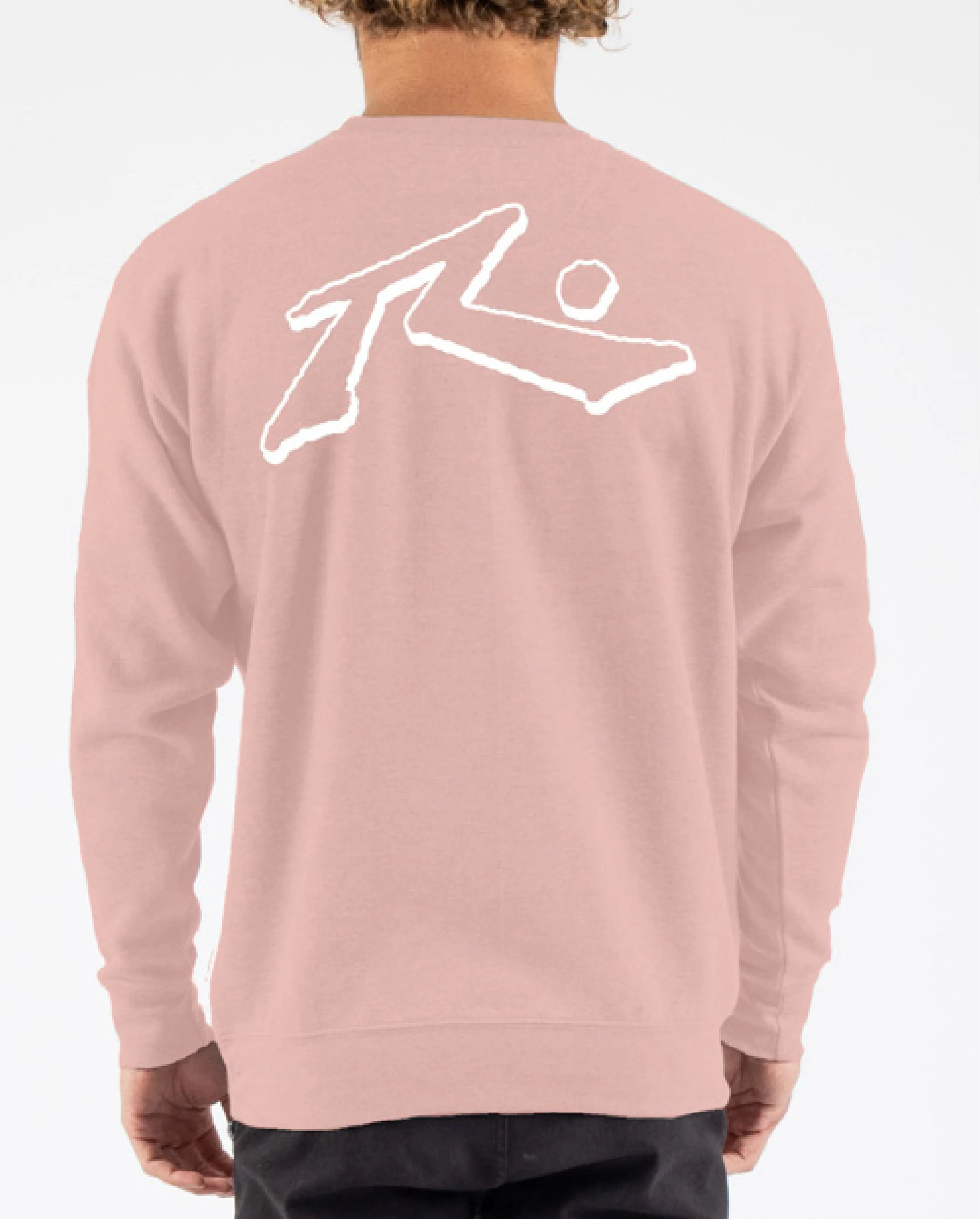 Rusty USA Dusty Rose Fleece Crew Neck