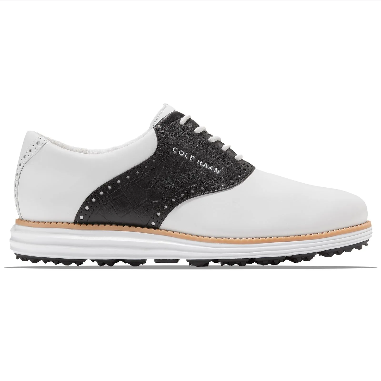 Saddle Golf Shoes White/Black/White - 2024