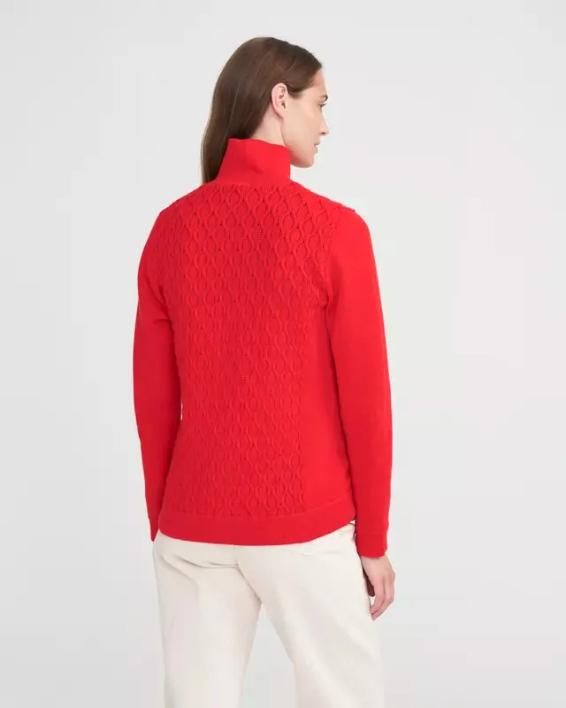 SALE! Holebrook WP Reidun - Knitted Windproof Organic Cotton Full Zip Sweater