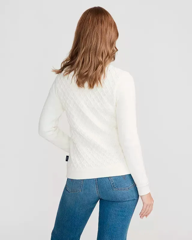 SALE! Holebrook WP Reidun - Knitted Windproof Organic Cotton Full Zip Sweater