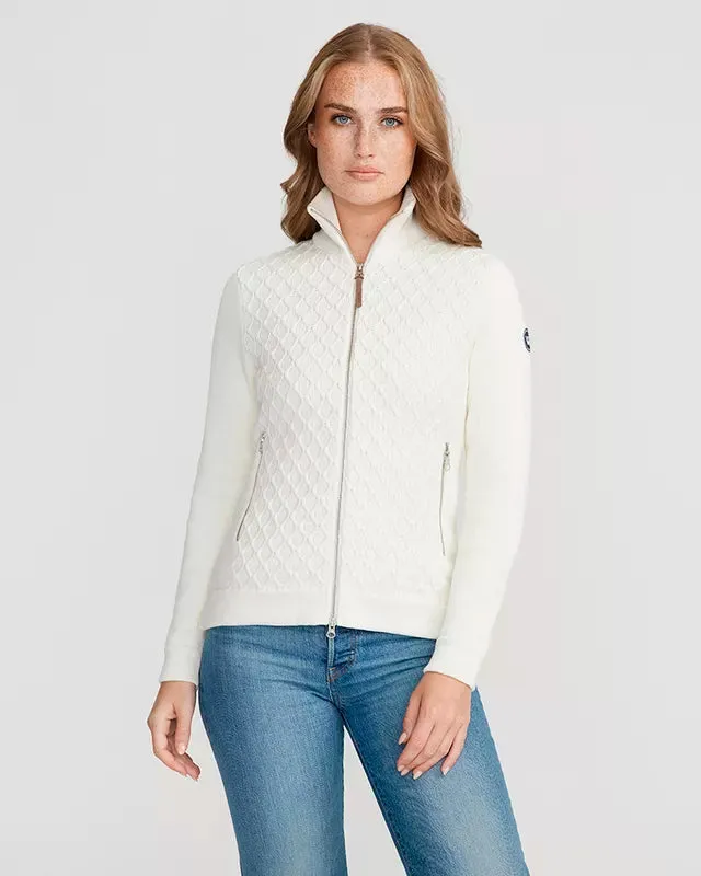 SALE! Holebrook WP Reidun - Knitted Windproof Organic Cotton Full Zip Sweater