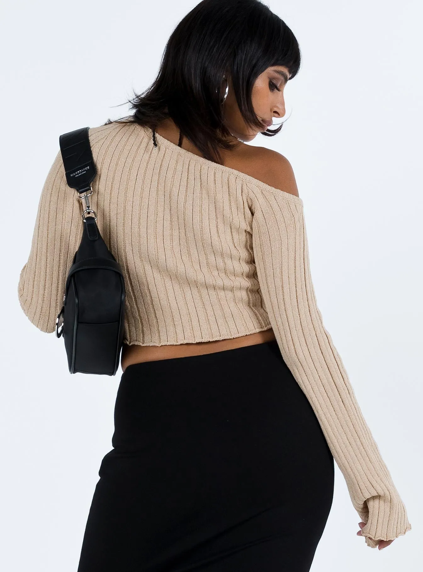 Santorini Beige Knit Top