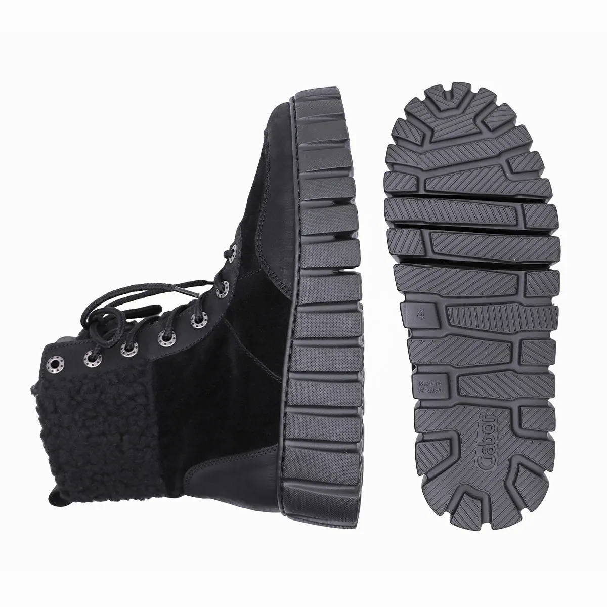 Schnee Black Ultra Light Platform Boots