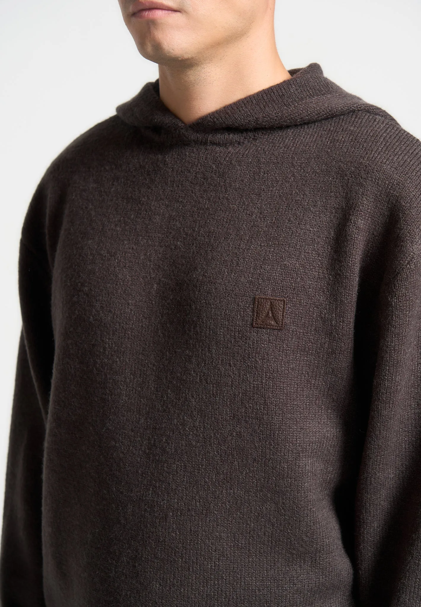 Signature Mohair-Blend Hoodie - Brown