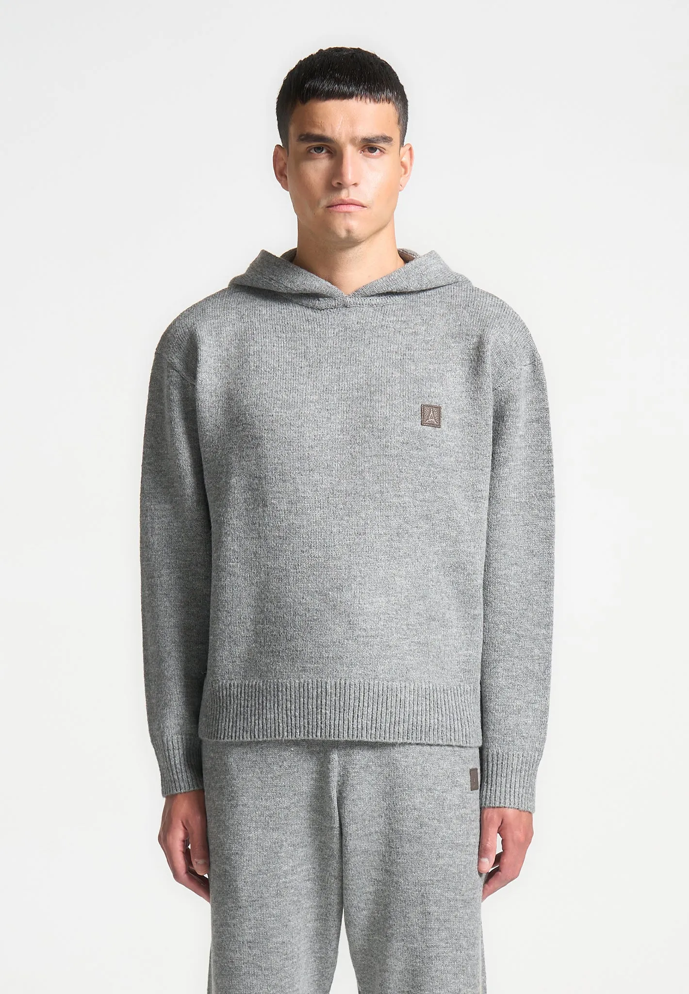 Signature Mohair-Blend Hoodie - Grey