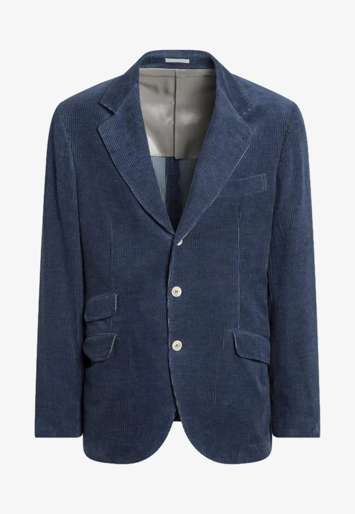 Single-Breasted Corduroy Blazer