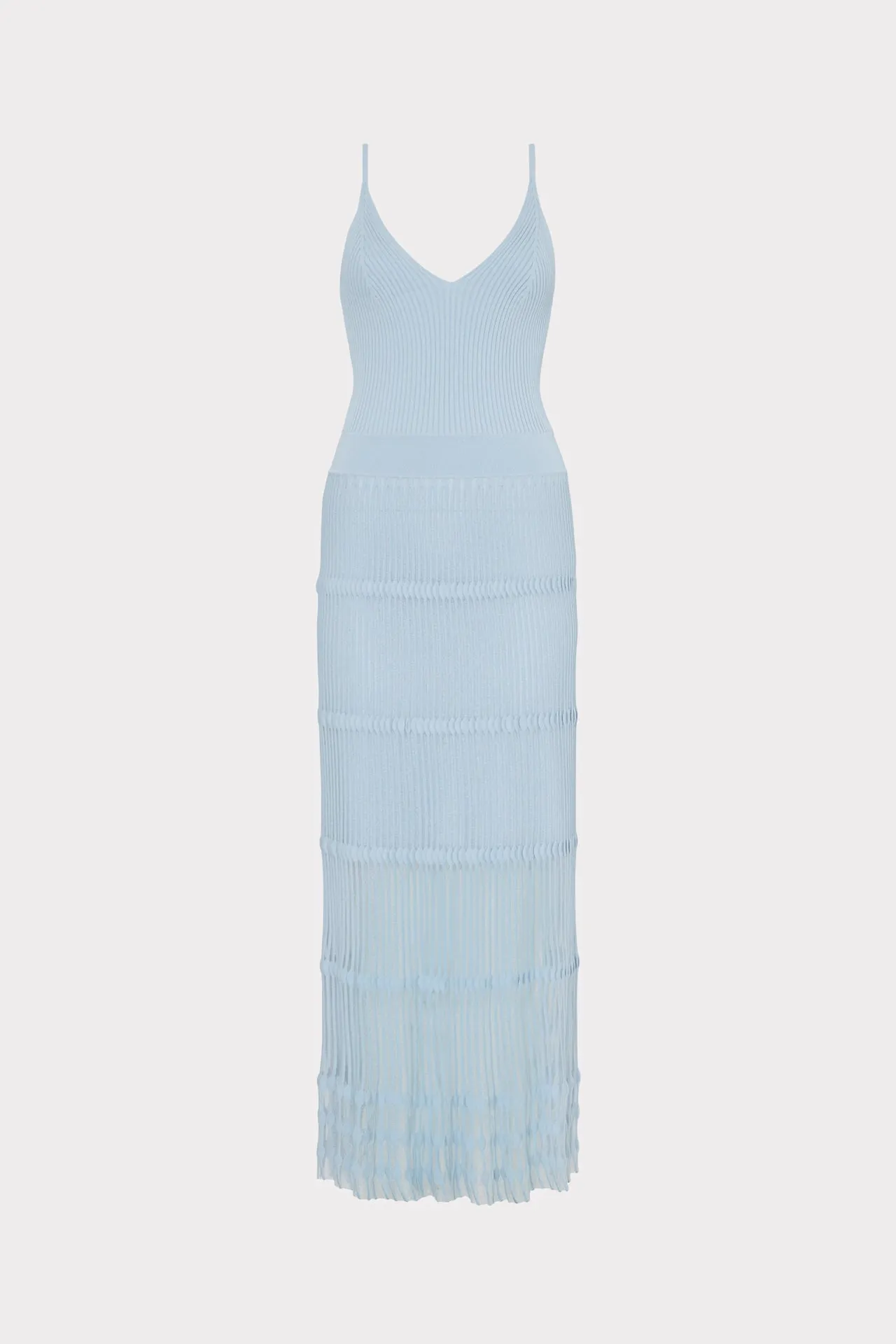 - Sleeveless Sheer Knit Dress