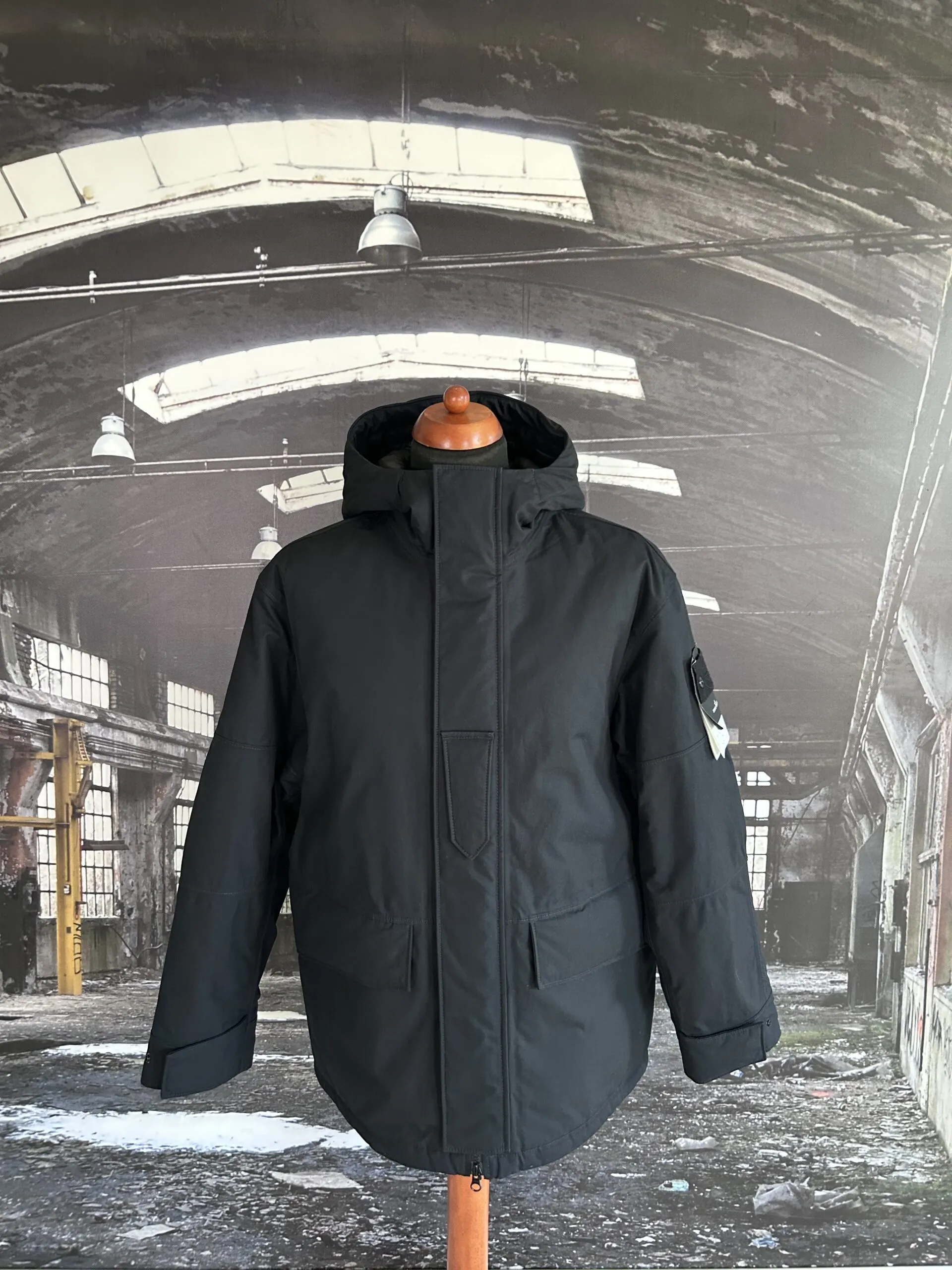 Stone Island Ghost Piece O-Ventile jacket with Primaloft insulation technology.