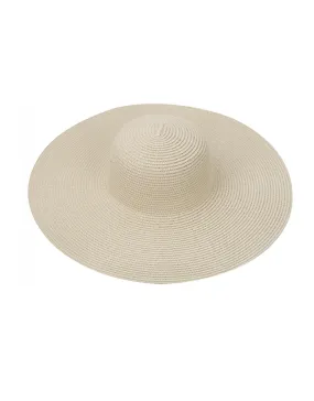 straw hat with cartwheel design