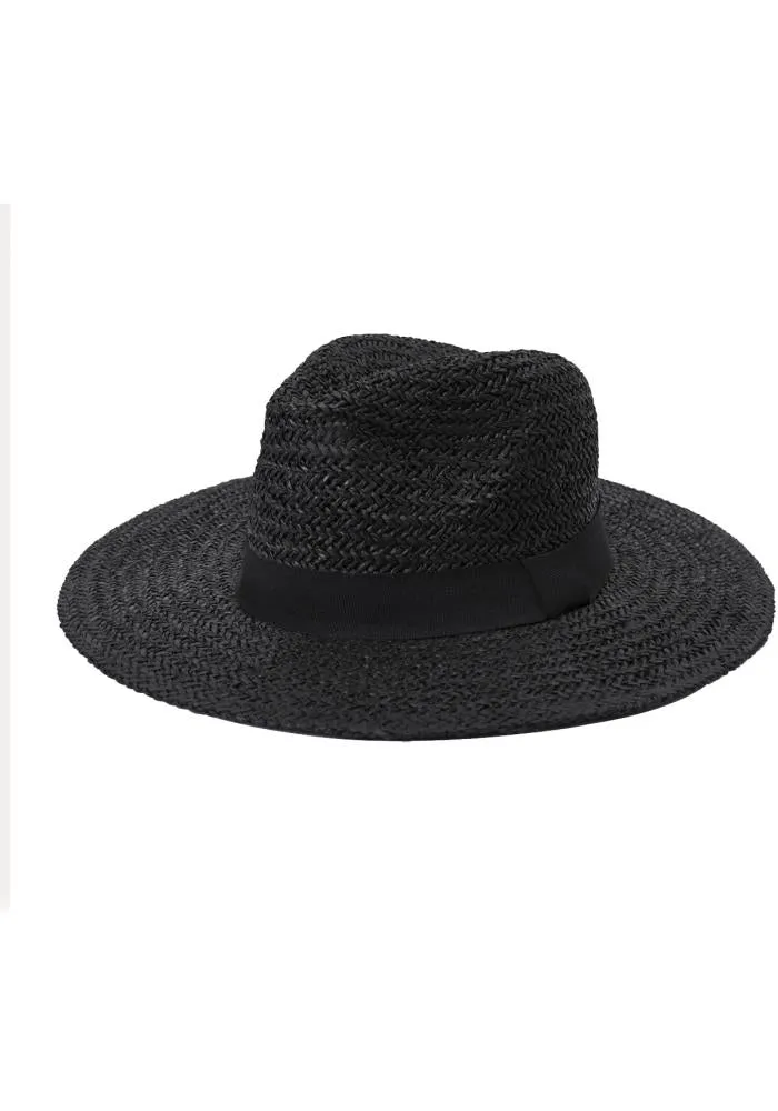 Straw Panama hat with loose weave