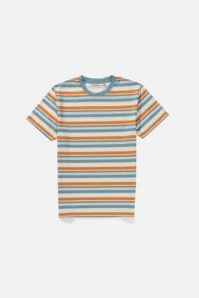 Stripe Ss T-Shirt Mineral Blue