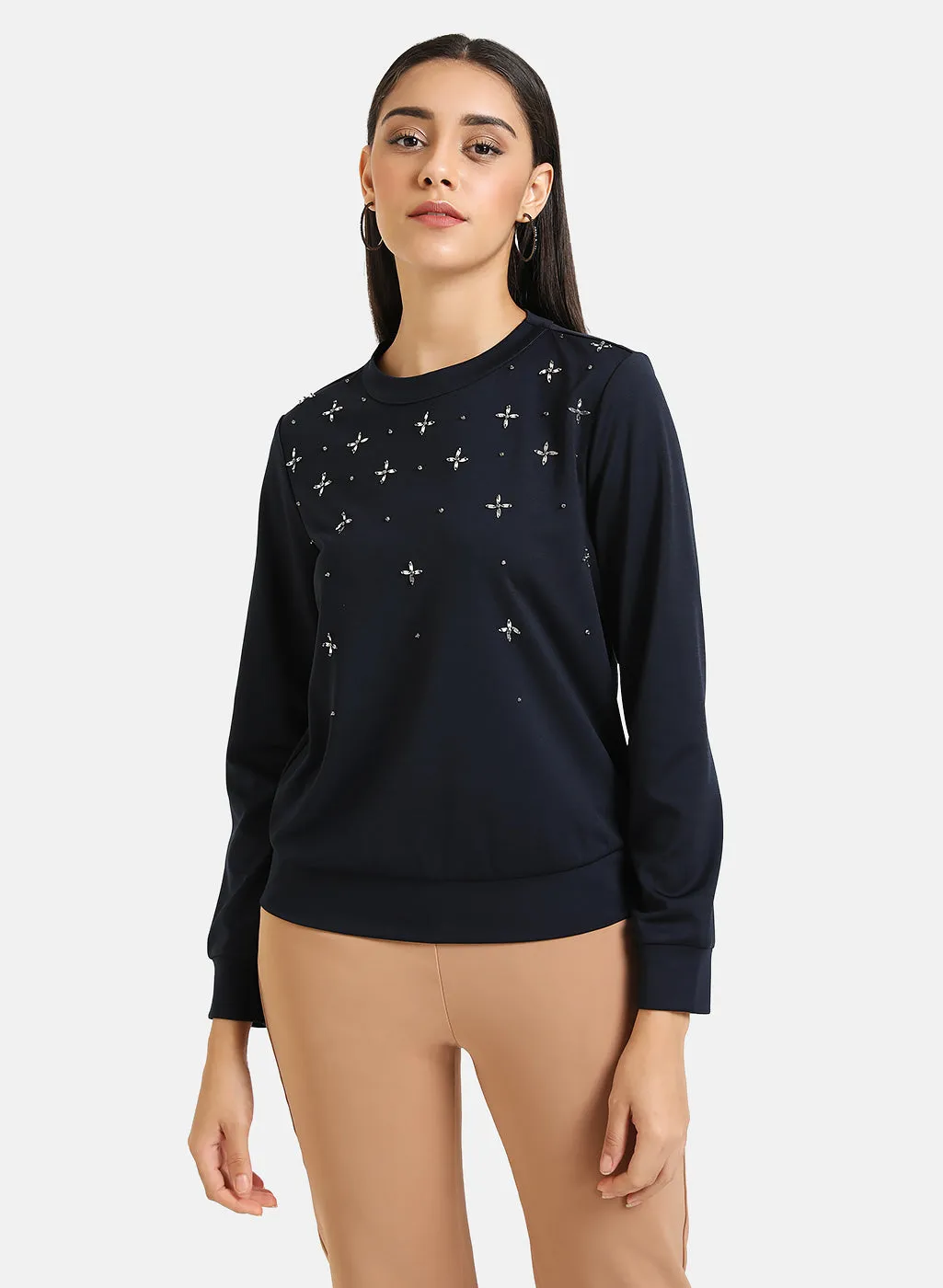 Stylish Sweater with Intricate Patterns