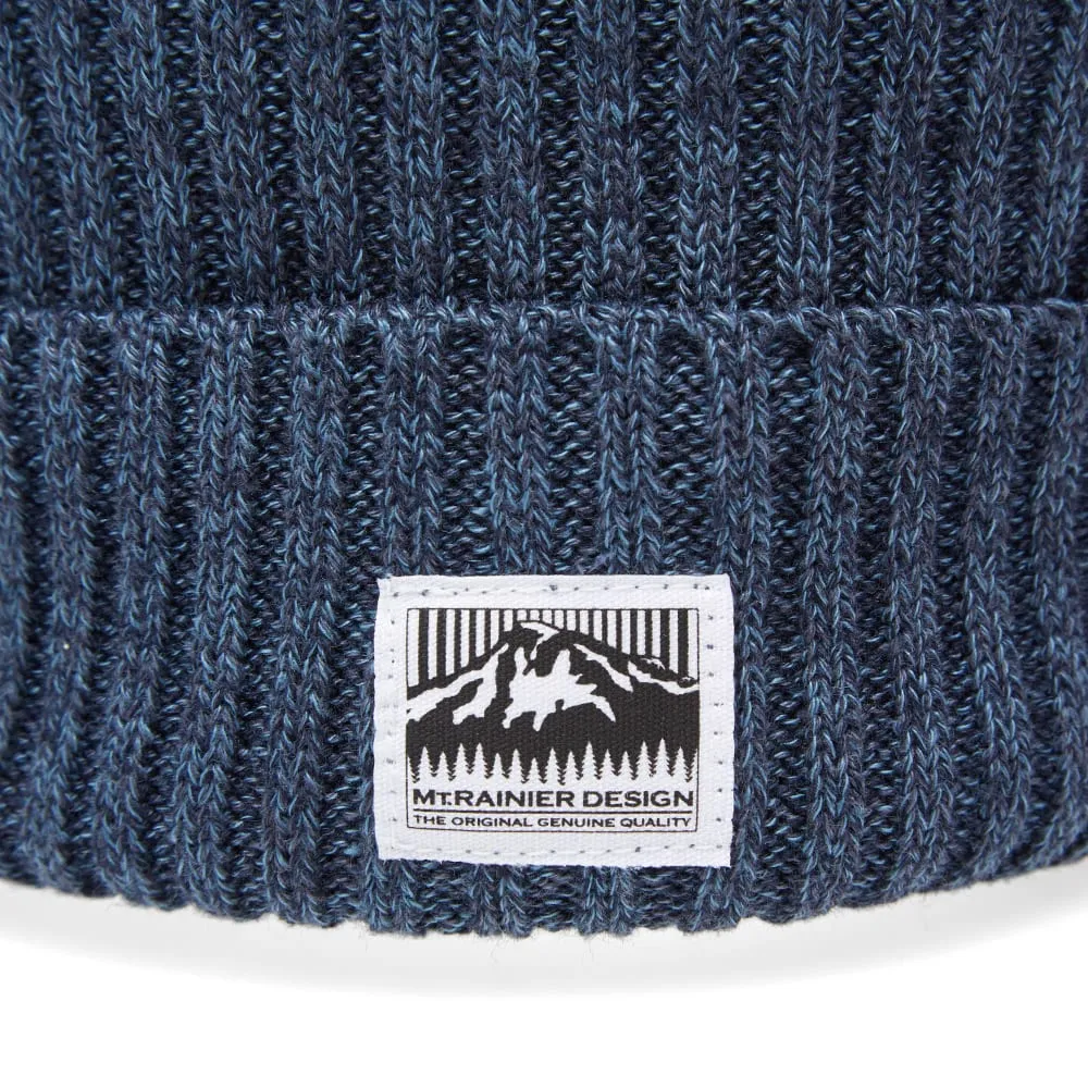 Summer Knit Cap - Mt. Rainier Design - Navy