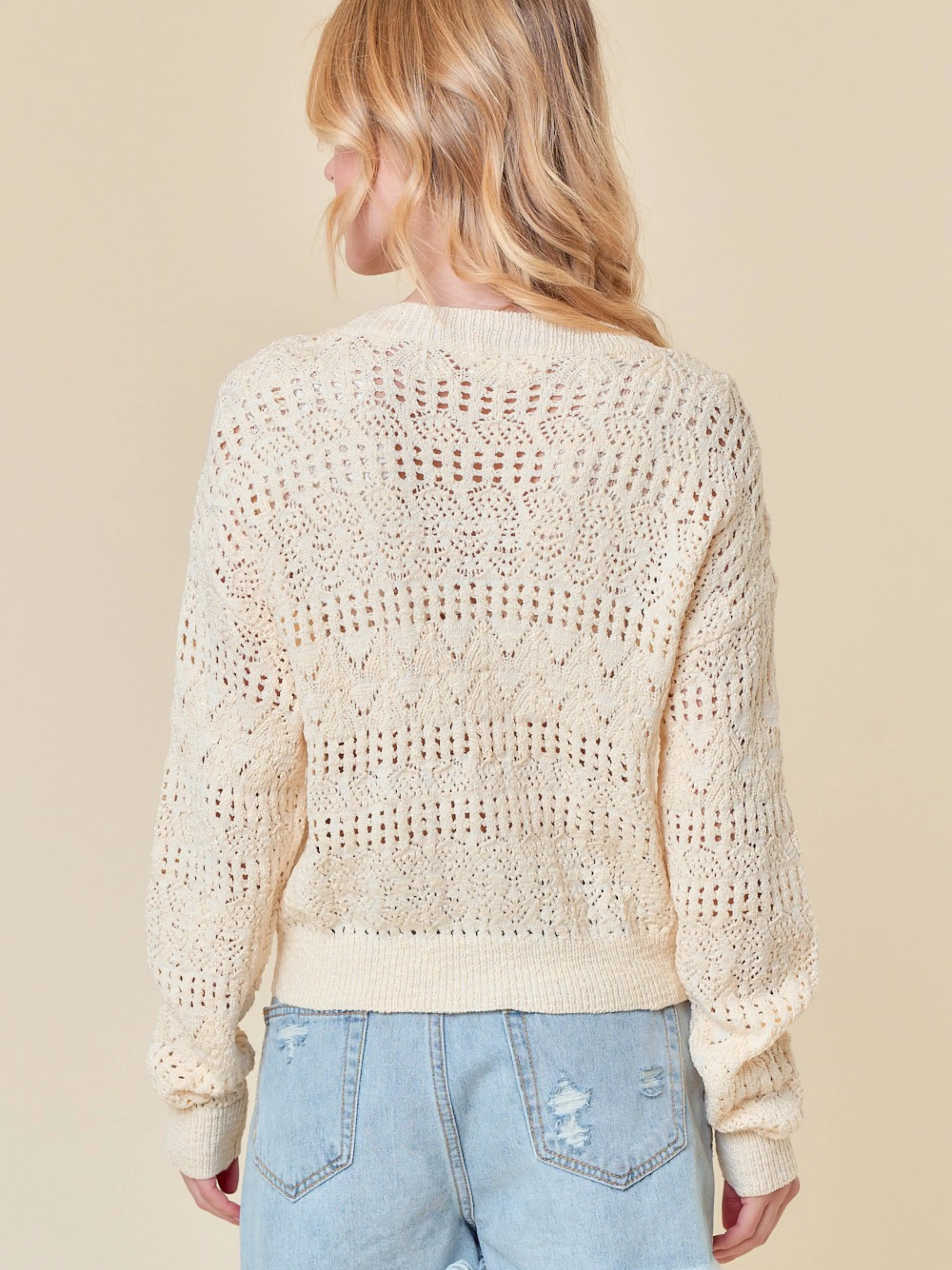 Sweet Admiration Crop Sweater