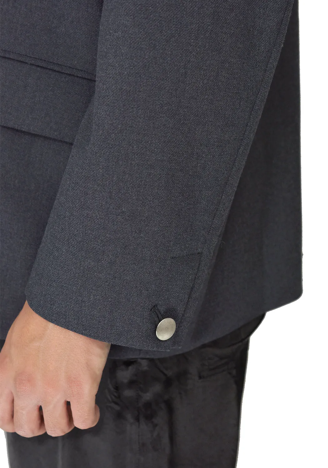 TAC:TAC TA93-FD021 COLLARLESS BLAZER GREY