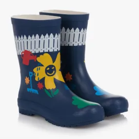 Teen Navy Blue Rain Boots