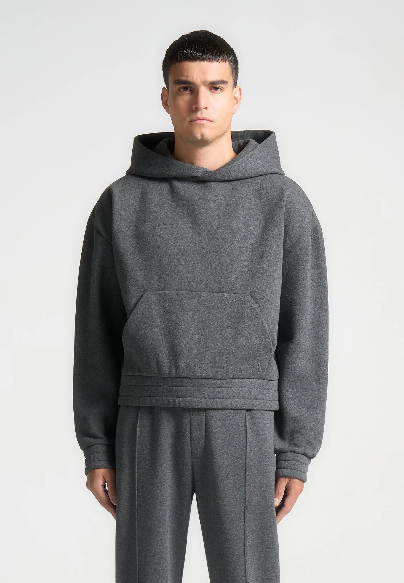 ternel Cropped Hoodie - Dark Grey