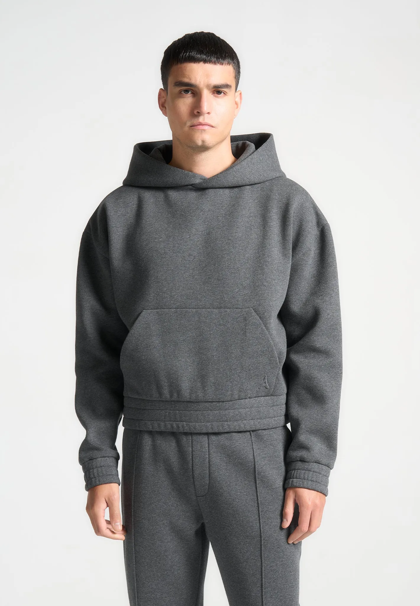 ternel Cropped Hoodie - Dark Grey