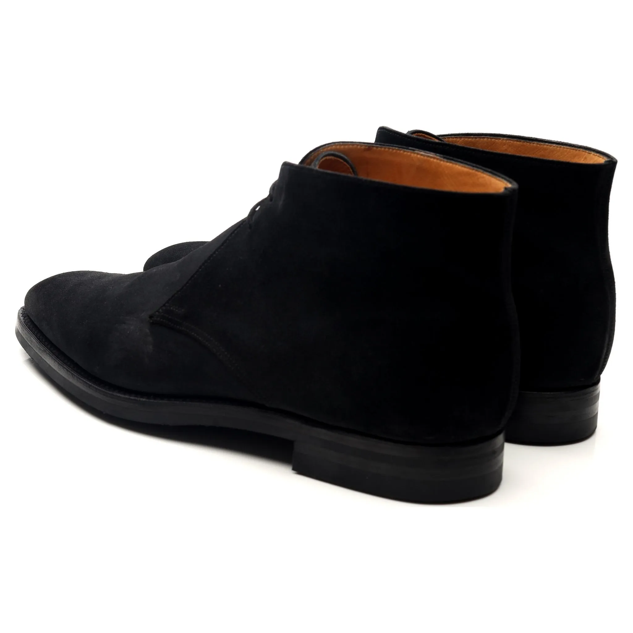 'Tetbury' Black Suede Chukka Boots UK 9 E