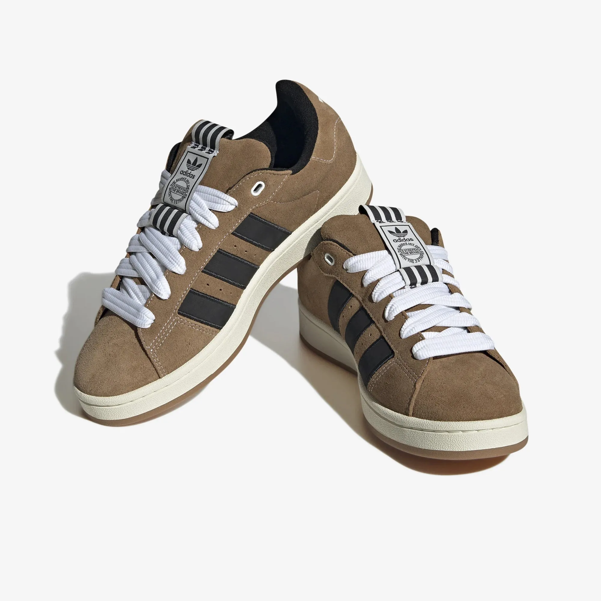 The revised version: 00S YNUK Campus Shoes in Brown Desert and Core Black