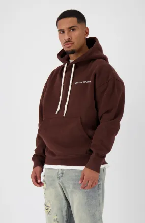 THICK LACES HOODIE | Brown