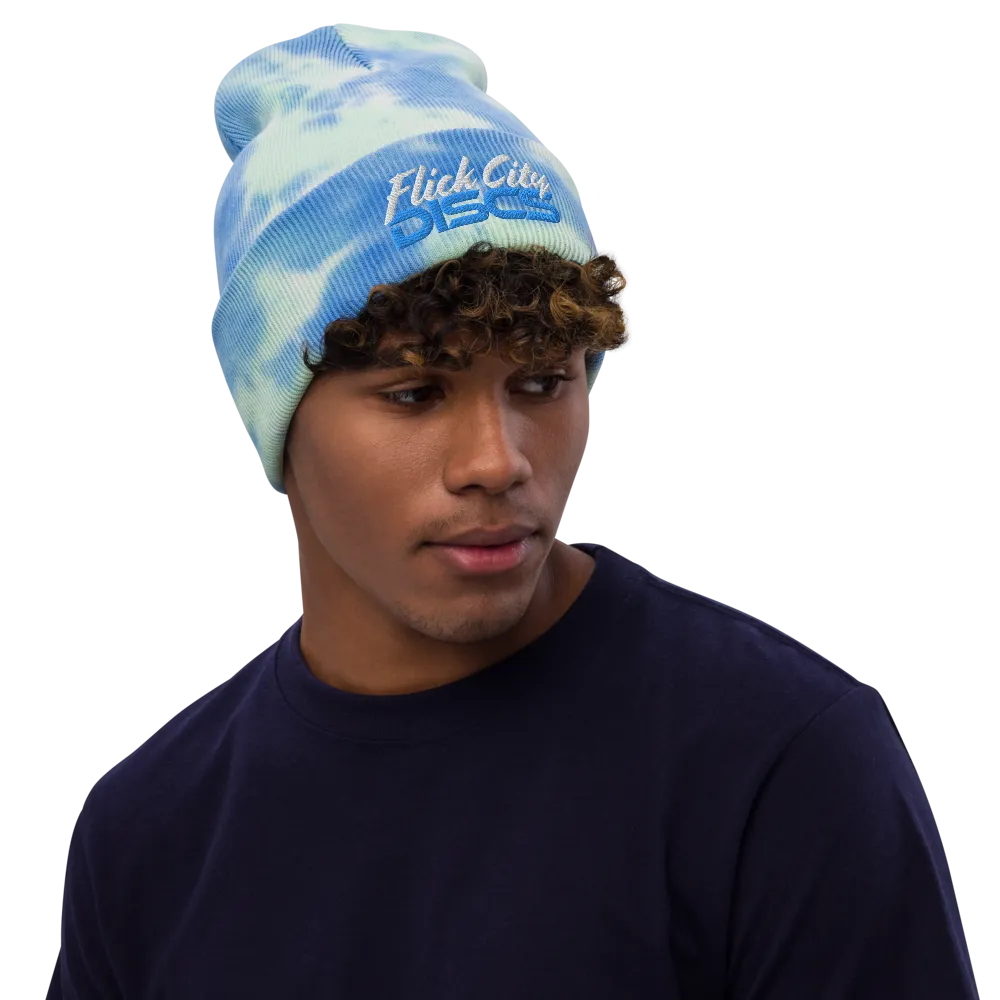 Tie-dye knitted hat