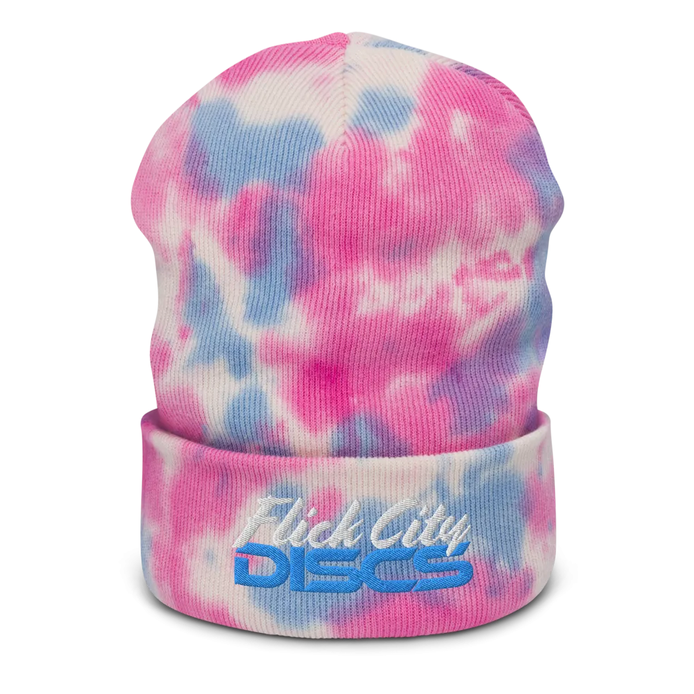 Tie-dye knitted hat