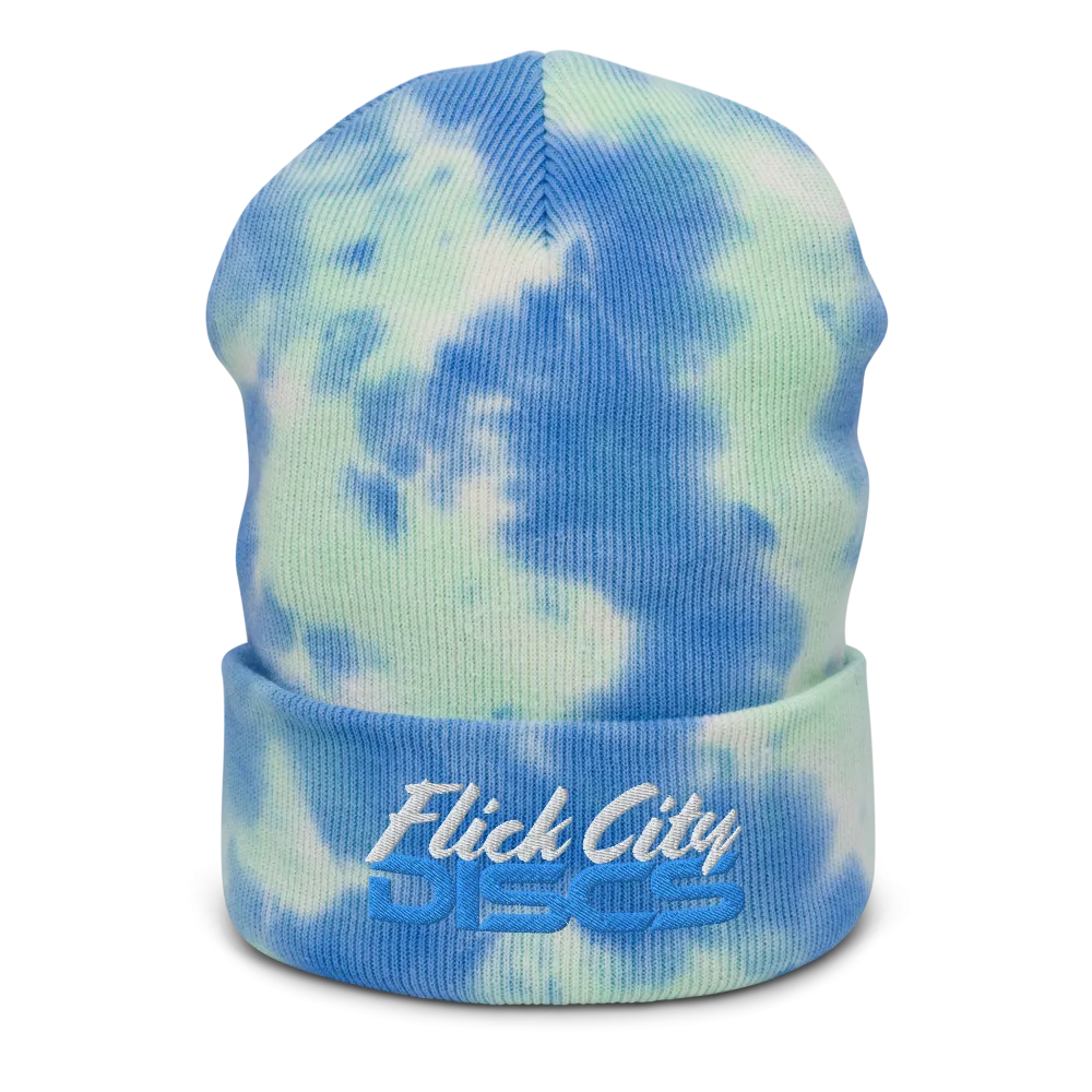 Tie-dye knitted hat