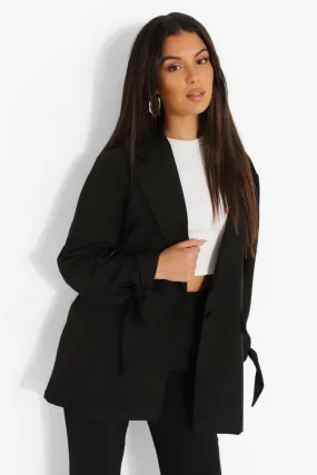 Tie Sleeve Tailored Blazer