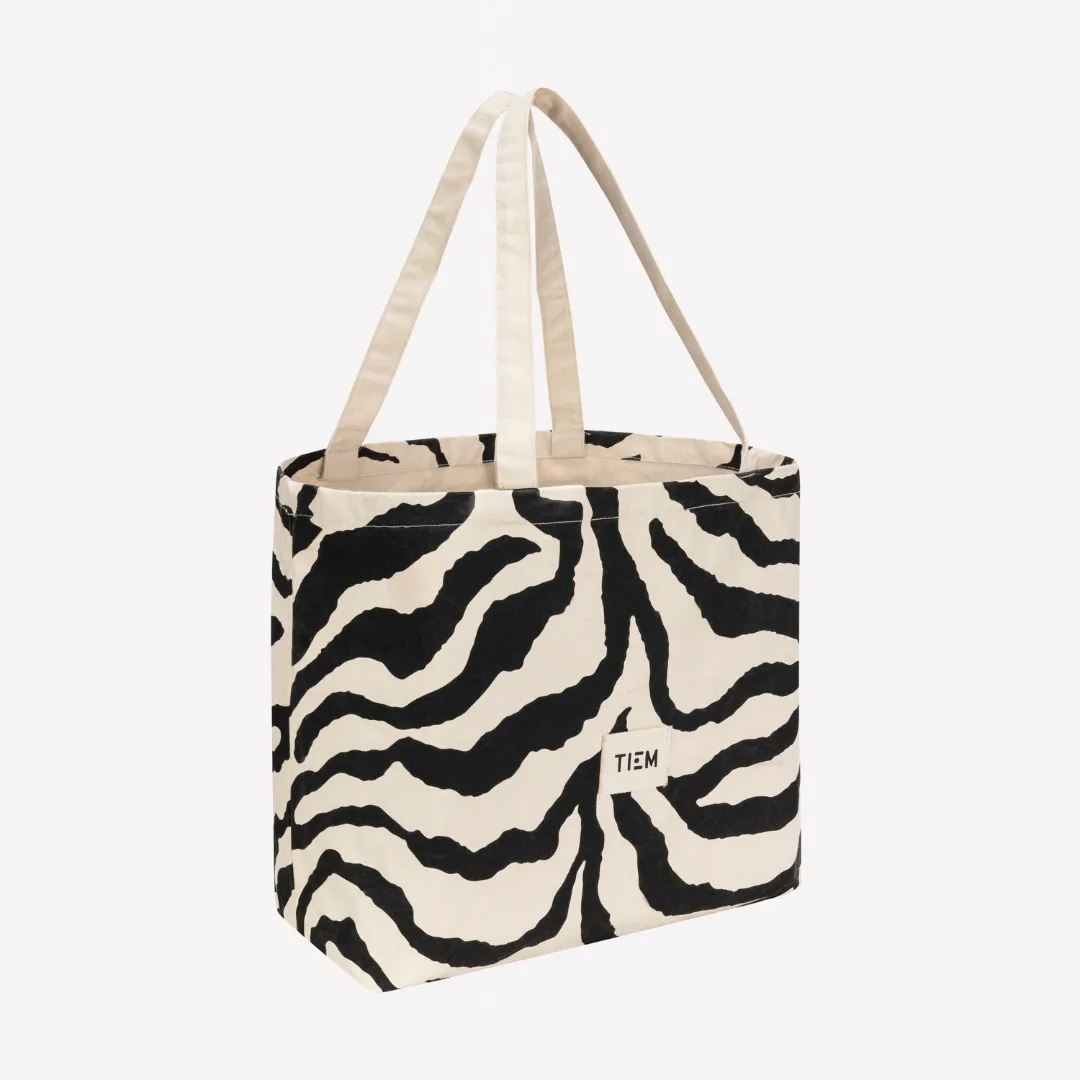 TIEM Tote Bag - Zebra