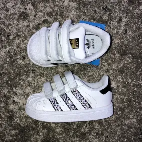 Toddler Superstar Sneakers (White/Black)