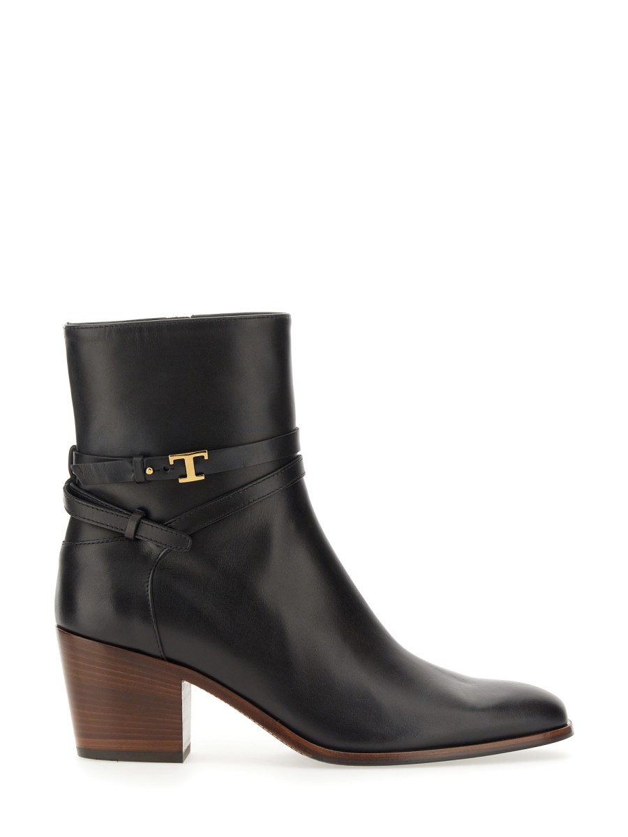 Tod's logo leather boot