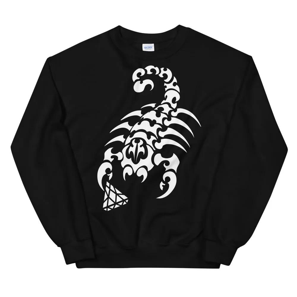 Tribal Scorpion Sweatshirt | Graphic Design - Top Quality