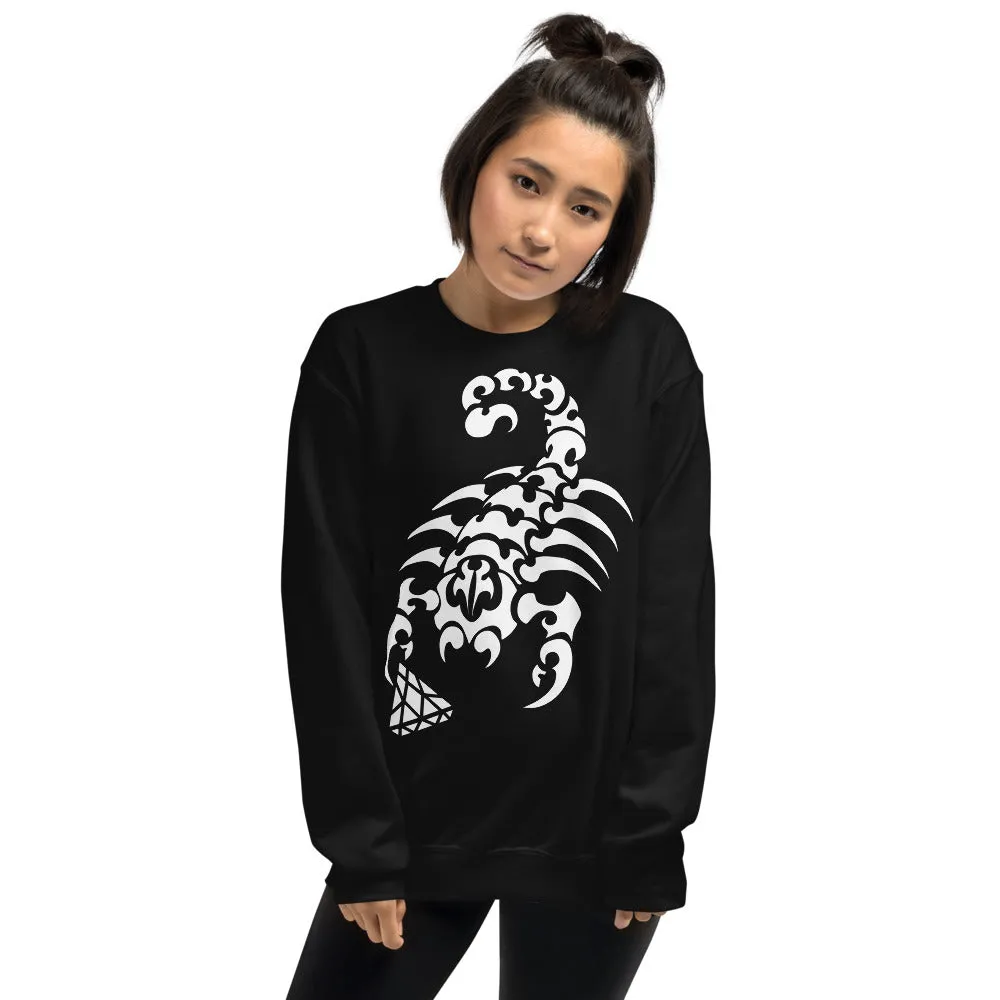 Tribal Scorpion Sweatshirt | Graphic Design - Top Quality