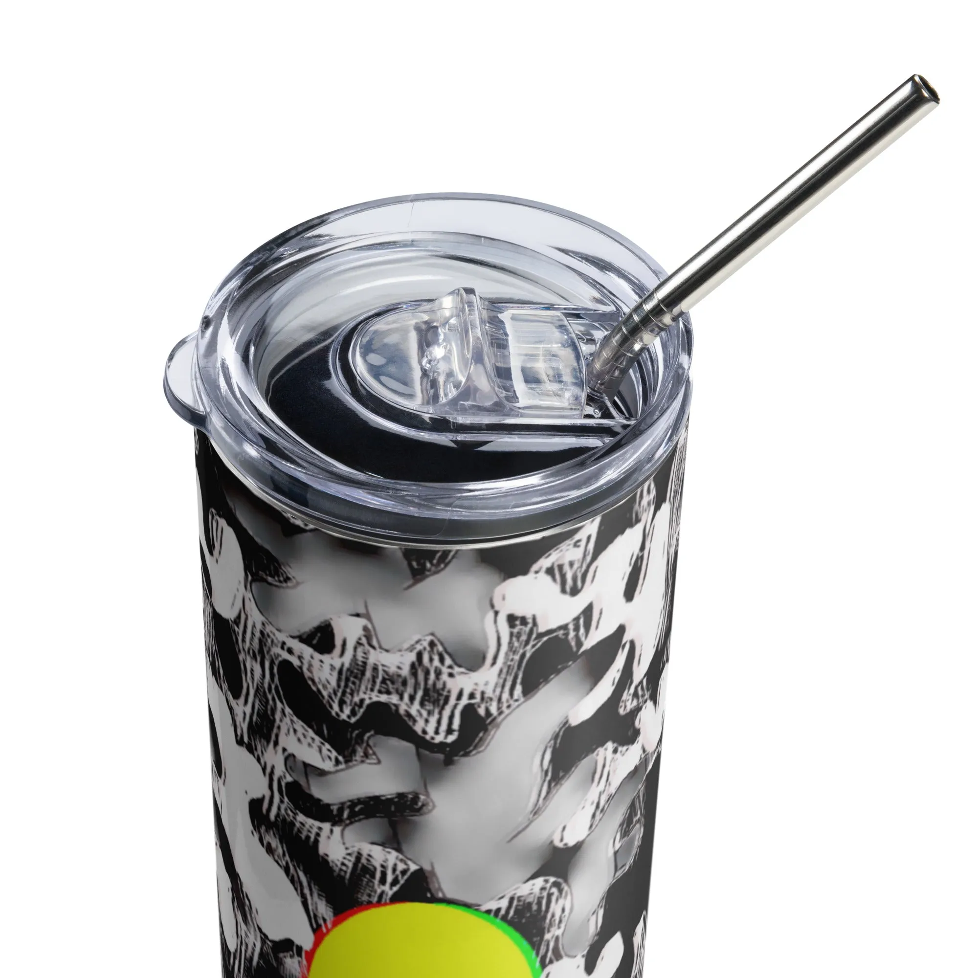 Trippy Alien Camo Stainless Steel Tumbler, 20 oz