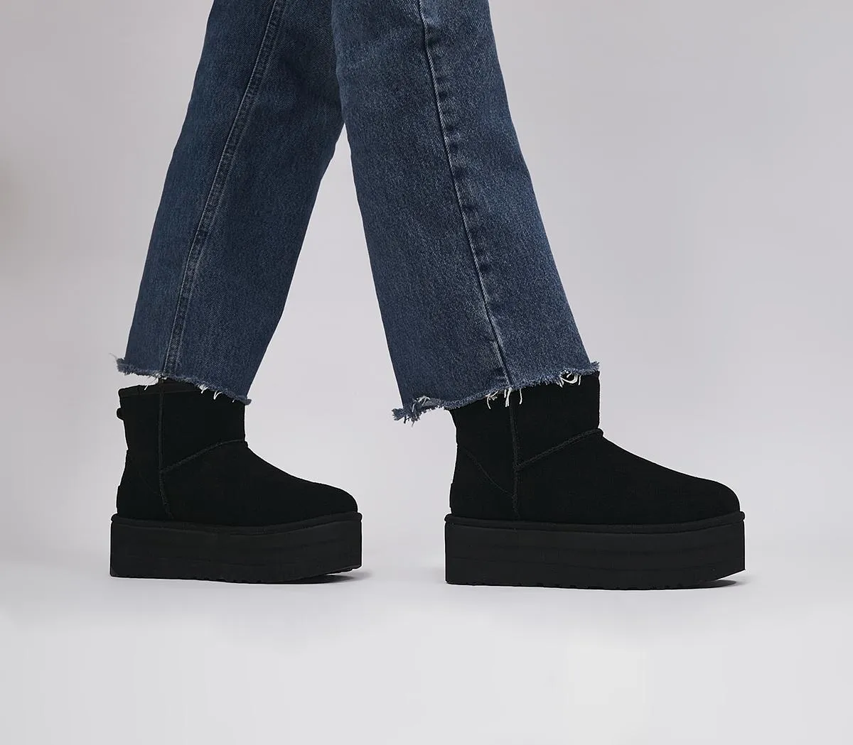 UGG Classic Mini Platform Boots for Women - Black