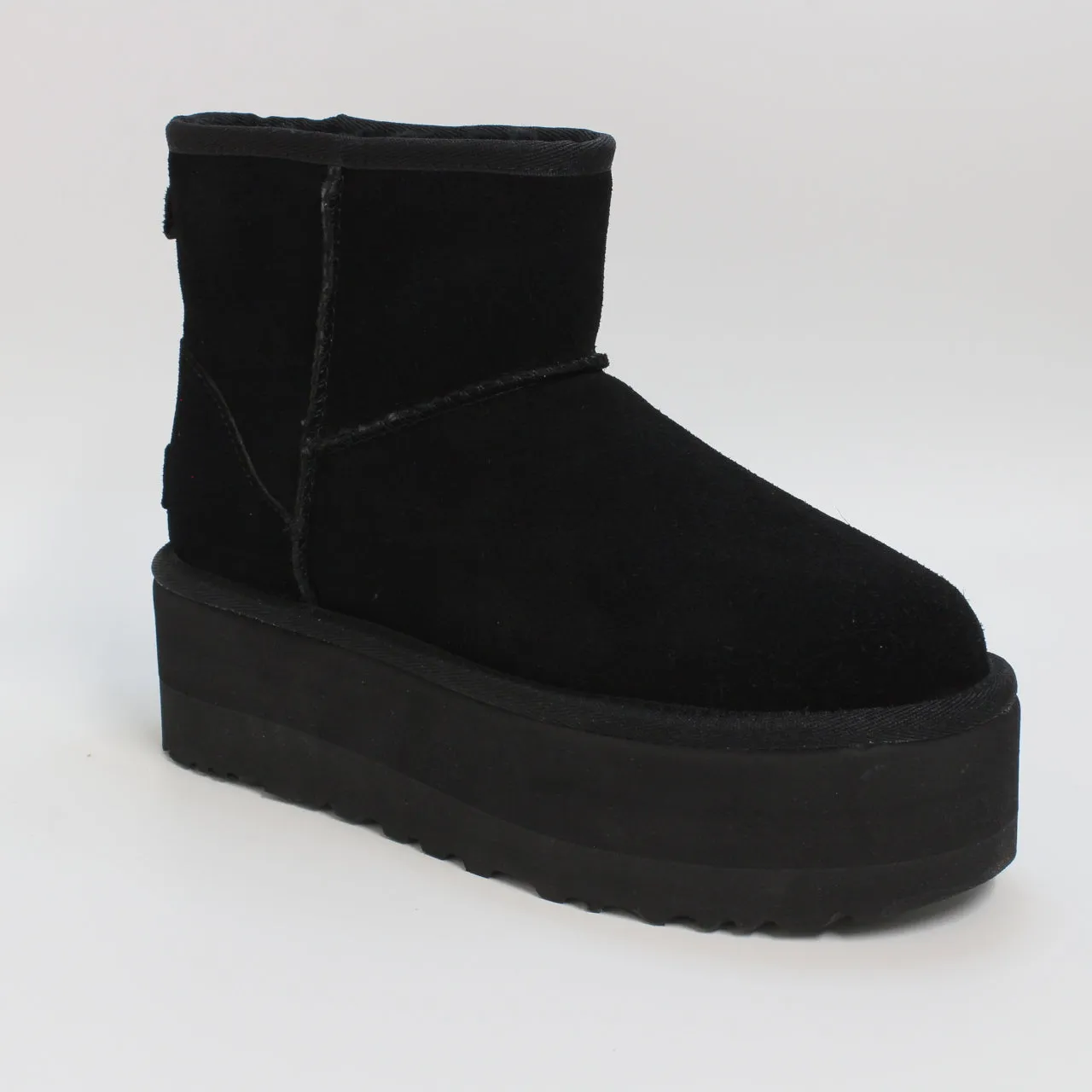 UGG Classic Mini Platform Boots for Women - Black