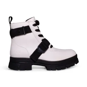 UGG White Lace Up Women's Boots - Ashton.