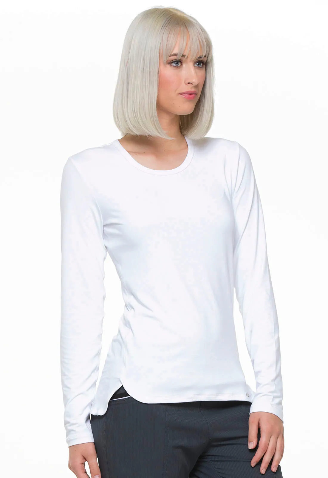 Underscrubs White Knit Tee by Elle.