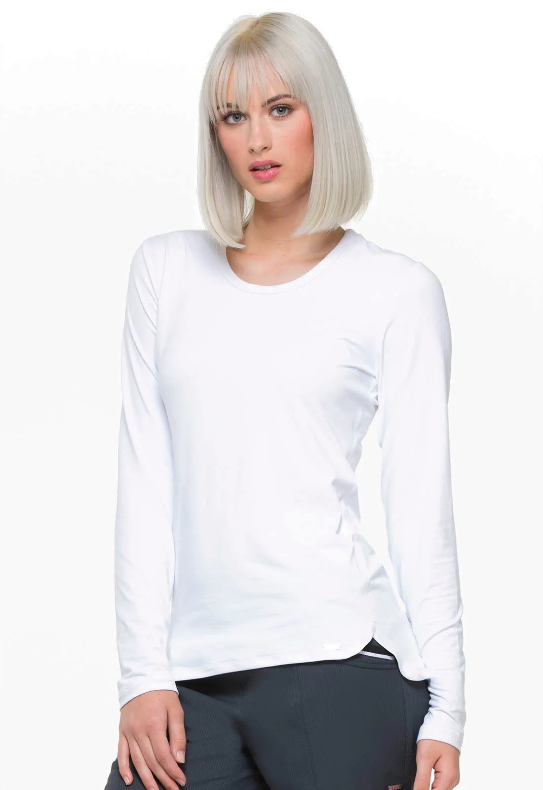 Underscrubs White Knit Tee by Elle.