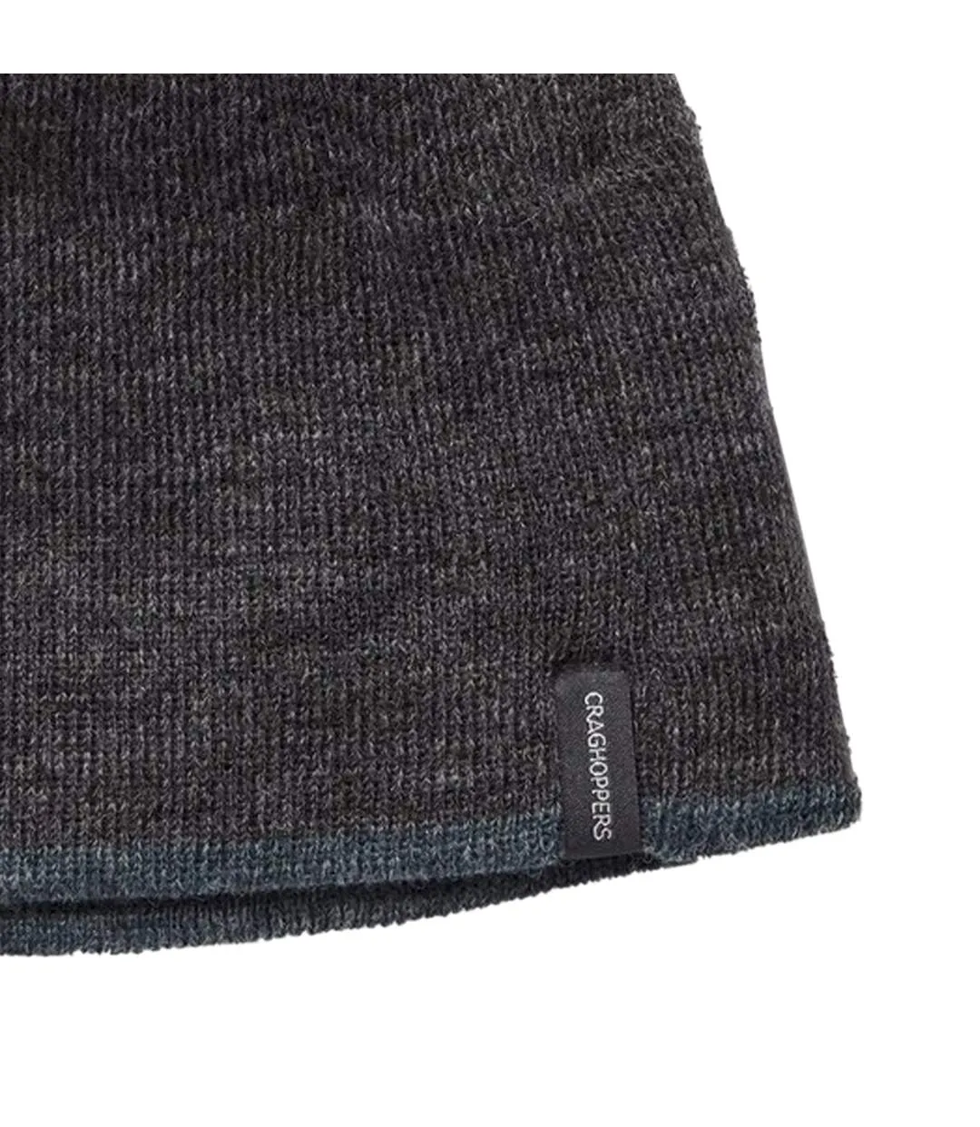 Unisex adult gallus insulated beanie black pepper Craghoppers