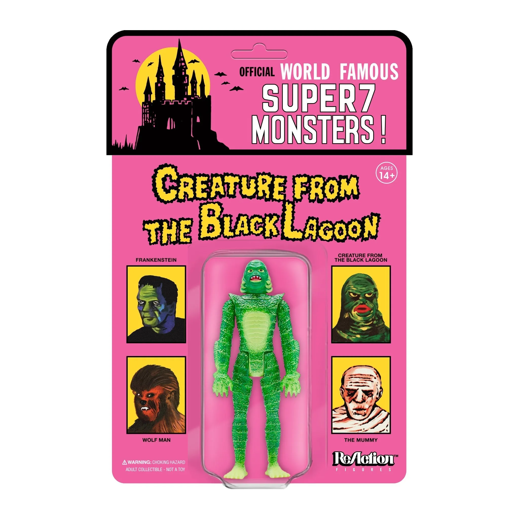 UNIVERSAL MONSTERS REACTION FIGURE - SUPER CREATURE (Narrow Sculpt on Card)