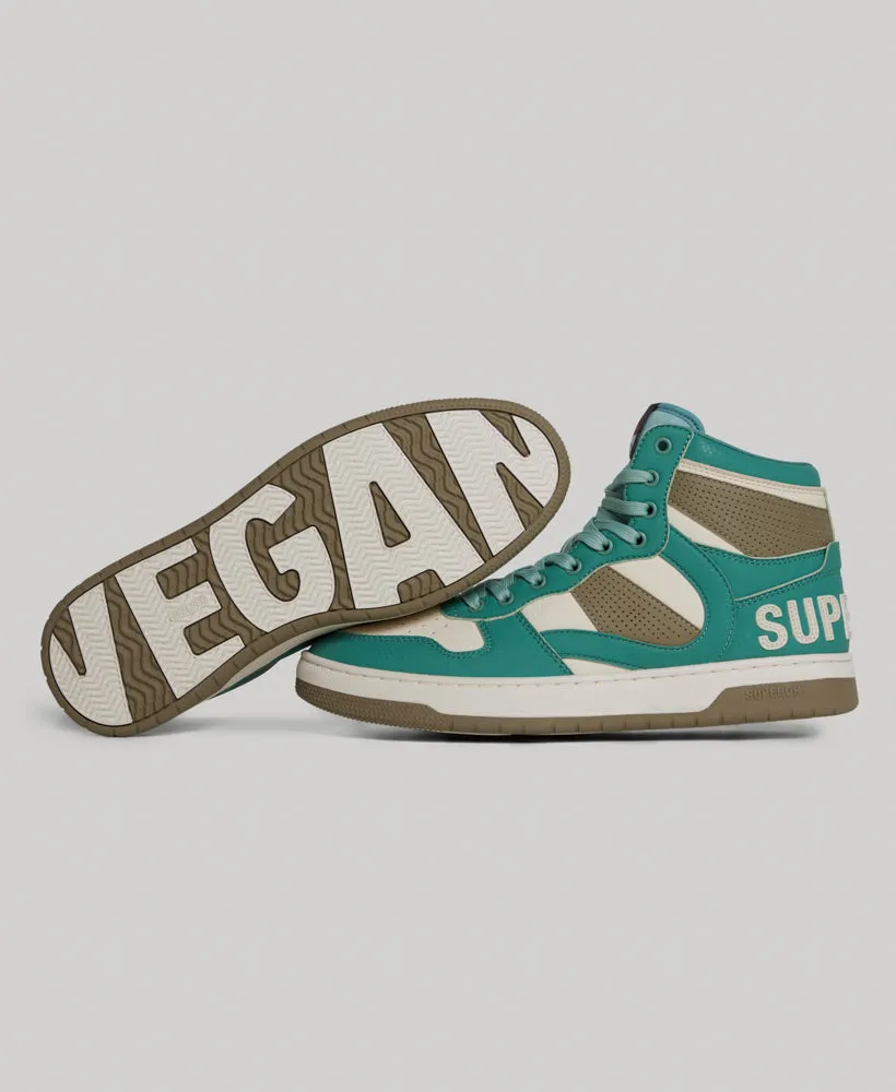 Vegan High Top Trainers - Beryl Green | Buy Now