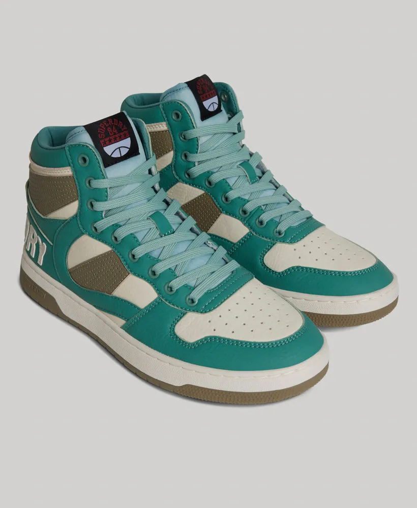 Vegan High Top Trainers - Beryl Green | Buy Now