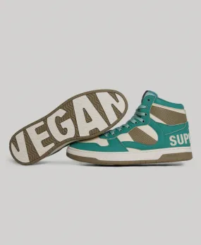 Vegan High Top Trainers - Beryl Green | Buy Now