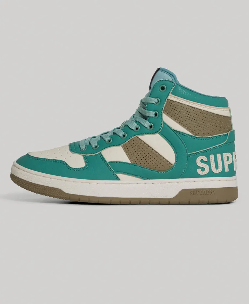 Vegan High Top Trainers - Beryl Green | Buy Now