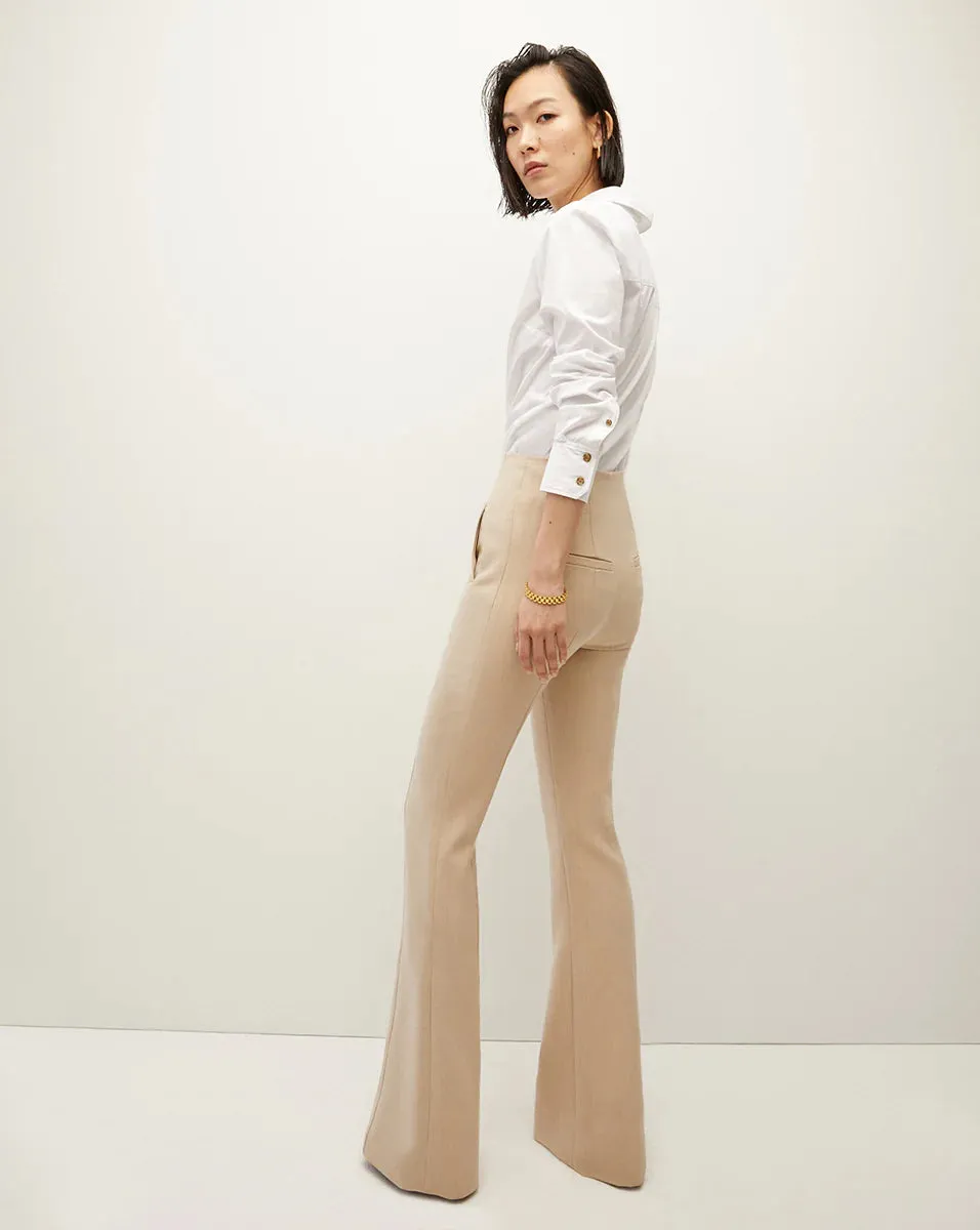 Veronica Beard Azariah Pant Heathered Sand - Shop Now