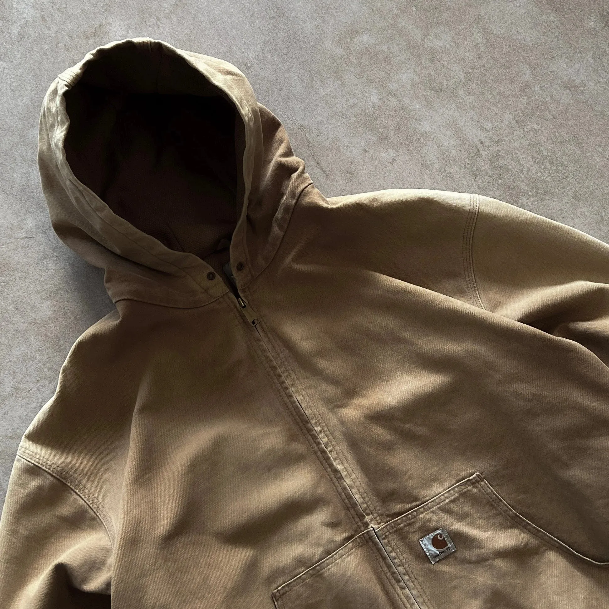 Vintage Boxy Carhartt Active Hoodie Jacket - 3XL