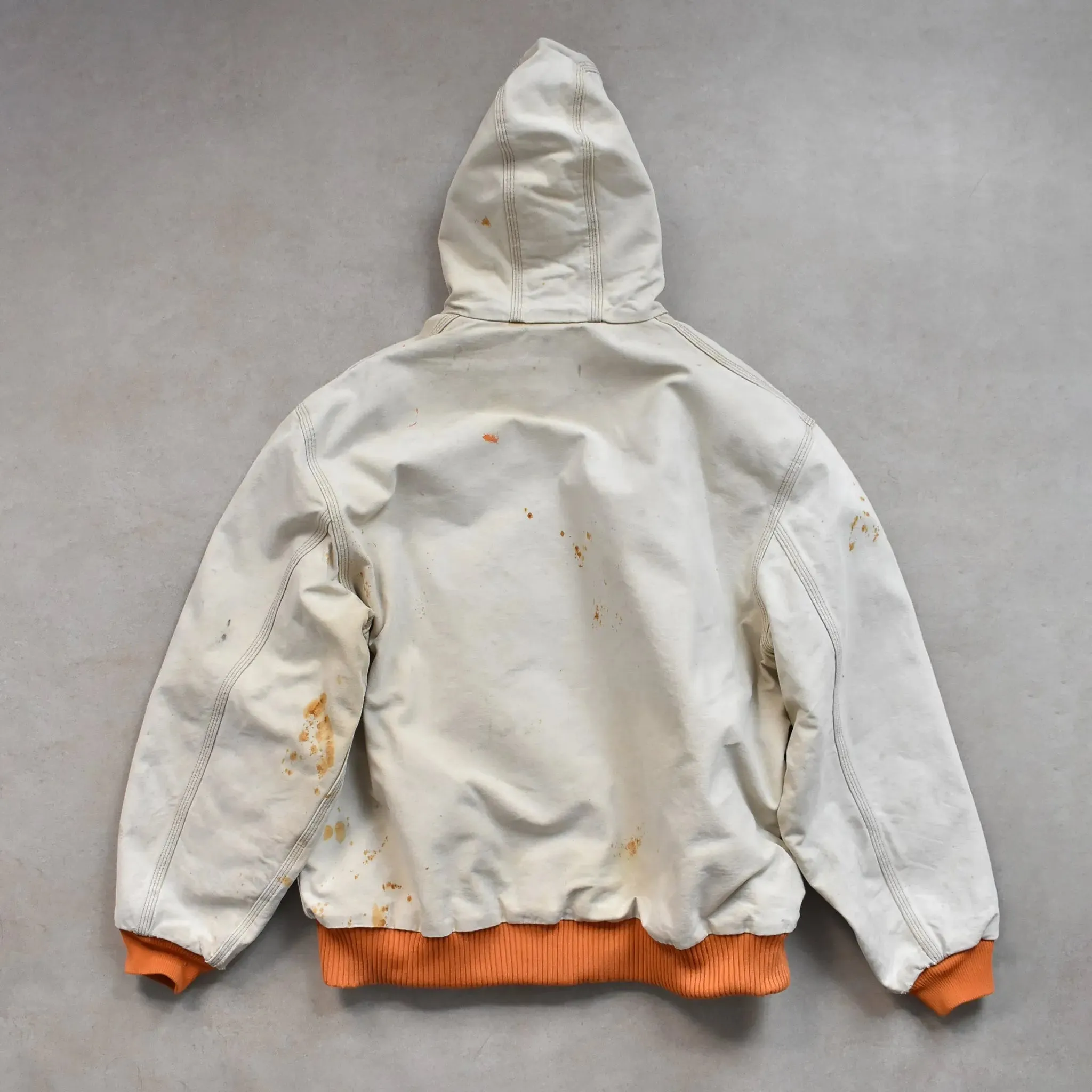 Vintage Carhartt Beige Active Hoodie Jacket - XL